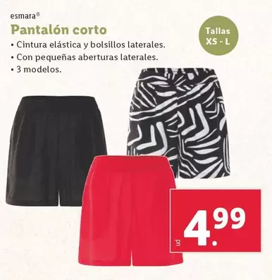 Oferta de Esmara - Pantalon Corto por 4,99€ en Lidl