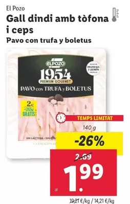 Oferta de El Pozo - Pavo Con Trufa Y Boletus por 1,99€ en Lidl