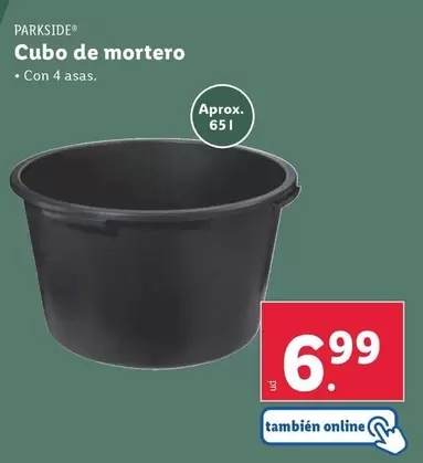 Oferta de Parkside - Cubo De Mortero por 6,99€ en Lidl