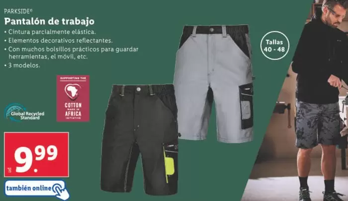 Oferta de Parkside - Pantalon De Trabajo por 9,99€ en Lidl