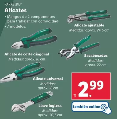 Oferta de Parkside - Alicates por 2,99€ en Lidl