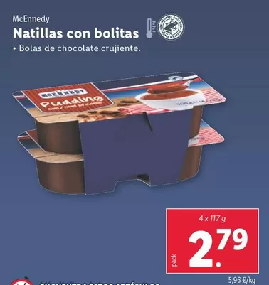 Oferta de Mcennedy - Natillas Con Bolitas  por 2,79€ en Lidl