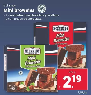 Oferta de Mcennedy - Mini Brownies por 2,19€ en Lidl