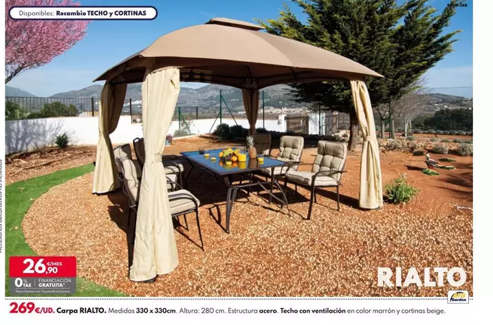 Oferta de Carpa Rialto por 269€ en BricoCentro