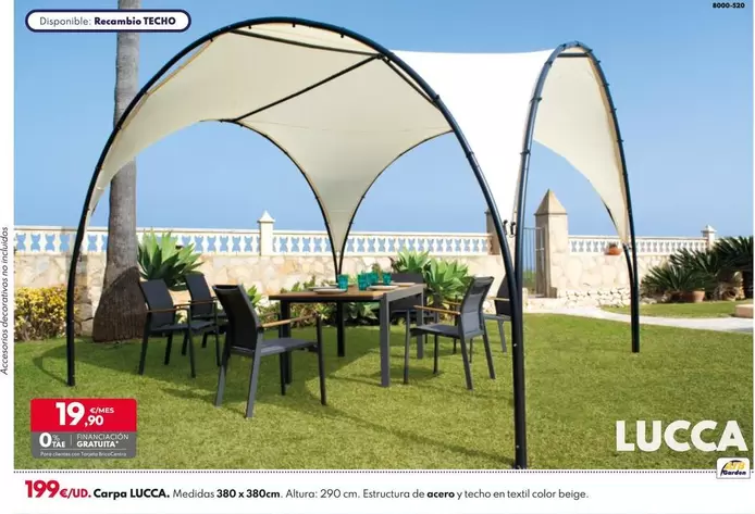 Oferta de Carpa Lucca por 199€ en BricoCentro
