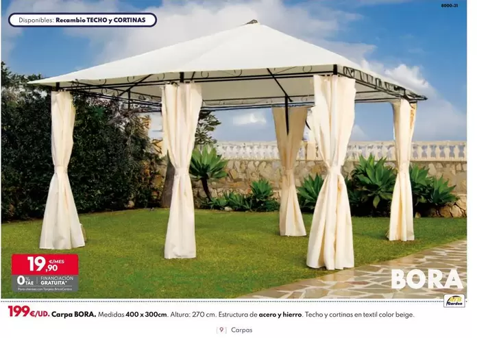 Oferta de Carpa Bora por 199€ en BricoCentro