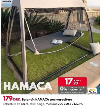 Oferta de Balancin Hamaca Con Mosquitera por 179€ en BricoCentro