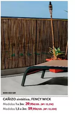 Oferta de Cañizo Sintético, Fency Wick por 39,95€ en BricoCentro