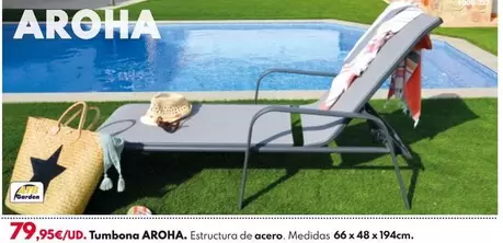 Oferta de Tumbona Aroha por 79,95€ en BricoCentro
