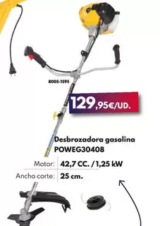 Oferta de Desbrozadora Gasolina POWEG30408 por 129,95€ en BricoCentro