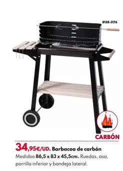 Oferta de Barbacoa De Carbón por 34,95€ en BricoCentro