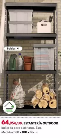 Oferta de Estantería Outdoor por 64,95€ en BricoCentro