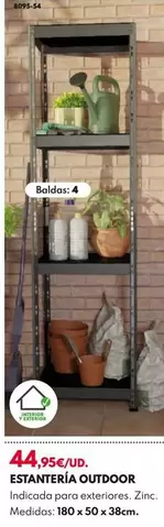 Oferta de Estantería Outdoor por 44,95€ en BricoCentro