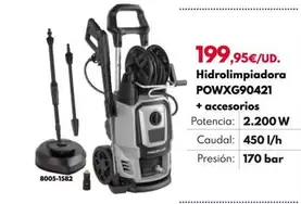Oferta de Hidrolimpiadora POWXG90421 +Accesorios por 199,95€ en BricoCentro