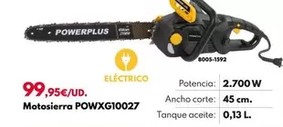 Oferta de Motosierra POWXG10027 por 99,95€ en BricoCentro