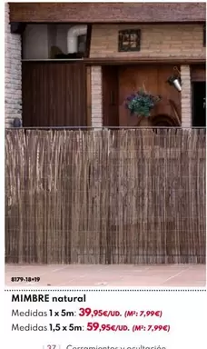 Oferta de Mimbre Natural por 39,95€ en BricoCentro
