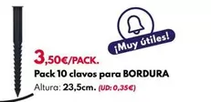 Oferta de Pack 10 Clavos Para Bordura por 3,5€ en BricoCentro