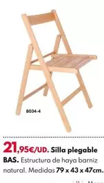 Oferta de Silla Plegable por 21,95€ en BricoCentro