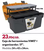 Oferta de Caja De Herramientas VIM17 + Organizador 17'' por 23,95€ en BricoCentro
