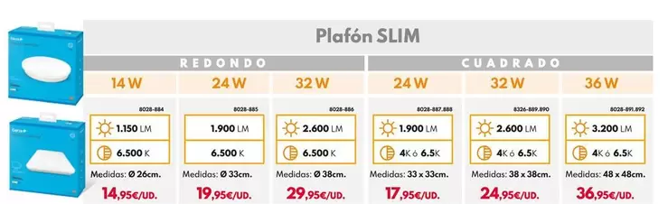 Oferta de Plafon Slim por 14,95€ en BricoCentro