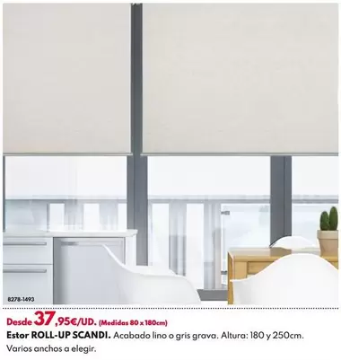 Oferta de Estor Roll-Up Scandi por 37,95€ en BricoCentro