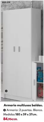 Oferta de Armario Multiusos Baldas por 84,95€ en BricoCentro