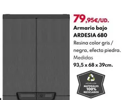 Oferta de Armario Bajo Ardesia 680 por 79,95€ en BricoCentro
