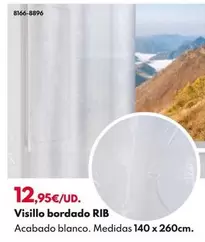 Oferta de Visillo Bordado Rib por 12,95€ en BricoCentro