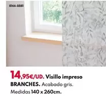 Oferta de Visillo Improso Branches por 14,95€ en BricoCentro