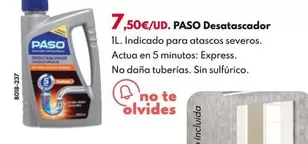Oferta de Paso - Desatascador por 7,5€ en BricoCentro