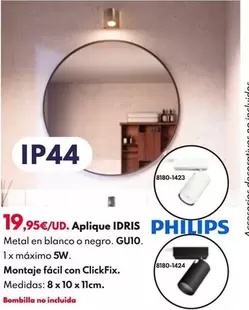 Oferta de Philips - Aplique Idris por 19,95€ en BricoCentro