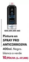 Oferta de Pintura En Spray Pro Anticorrosiva por 10,95€ en BricoCentro