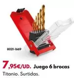 Oferta de Juego 6 Brocas por 7,95€ en BricoCentro