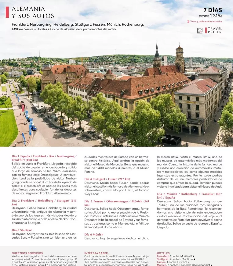 Oferta de Alemania Y Sus Autos por 1315€ en Catai