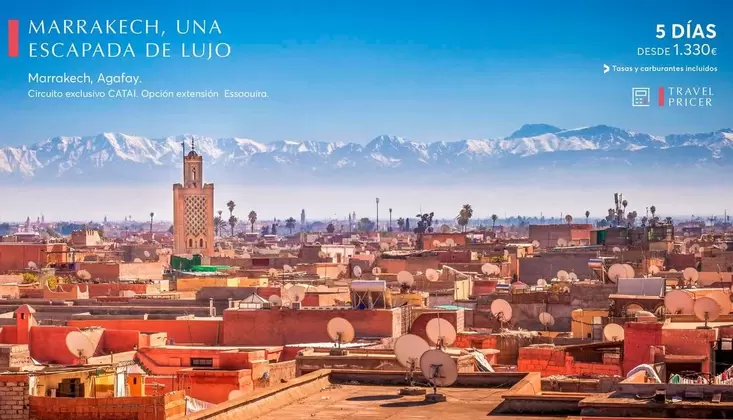 Oferta de Marrakech, Una Escapada De Lujo por 1330€ en Catai