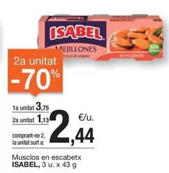Oferta de Musclos En Escabetx por 3,75€ en BonpreuEsclat