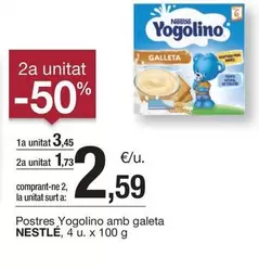 Oferta de Nestlé - Postres Yogolino Amb Galeta por 3,45€ en BonpreuEsclat