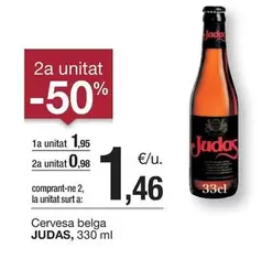 Oferta de Judas - Cervesa Belga por 1,95€ en BonpreuEsclat