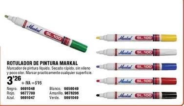 Oferta de Rotulador De Pintura por 3,26€ en Cifec