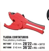 Oferta de Tijera Cortatubos por 28,22€ en Cifec