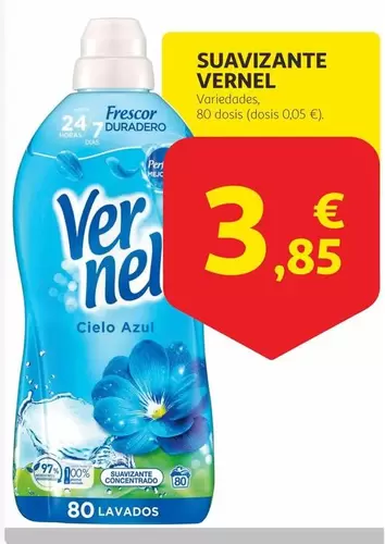 Oferta de Vernel - Suavizante por 3,85€ en Alcampo