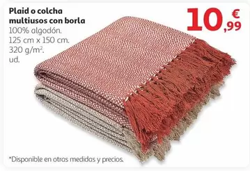 Oferta de Plaid O Colcha Multiusos Con Borla por 10,99€ en Alcampo