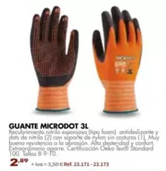 Oferta de Guante Microdot 3L por 2,89€ en Coferdroza