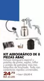Oferta de ABAC - Kit Aerografico De 8 Piezas  por 24,75€ en Coferdroza