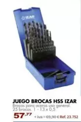 Oferta de Izar - Juego Brocas Hss por 57,77€ en Coferdroza