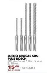 Oferta de Bosch - Juego Brocas Sds Plus por 15,08€ en Coferdroza