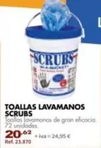 Oferta de Toallas Lavamanos Scrubs por 20,62€ en Coferdroza
