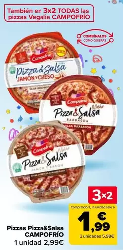 Oferta de Campofrío - Pizzas Pizza & Salsa en Carrefour
