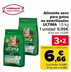 Oferta de Ultima - Alimento Seco Para Gatos No Esterilizados en Carrefour