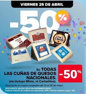 Oferta de En Todos Los Quesos Nacionales en Carrefour